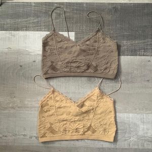 Seamless cropped tank set bundle